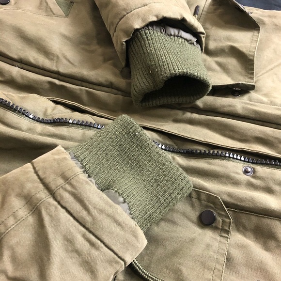 Green Army Winter Parka Luxury - Picture 9 of 10